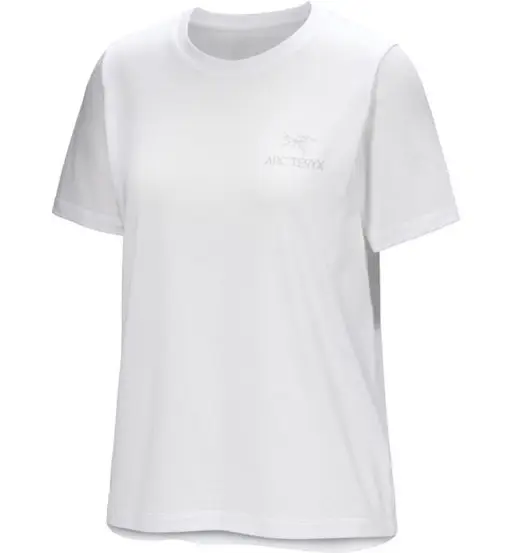 Arc Teryx Kragg SL Cotton Emblem Crew SS W - T-shirt - donna White
