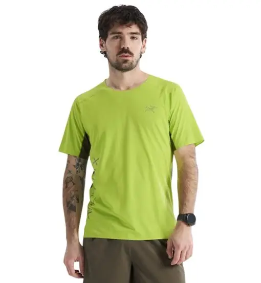 Arc Teryx Norvan Downword Logo SS M - T-shirt - uomo Green