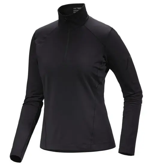 Arc Teryx Rho Zip Neck W - felpa in pile - donna Black