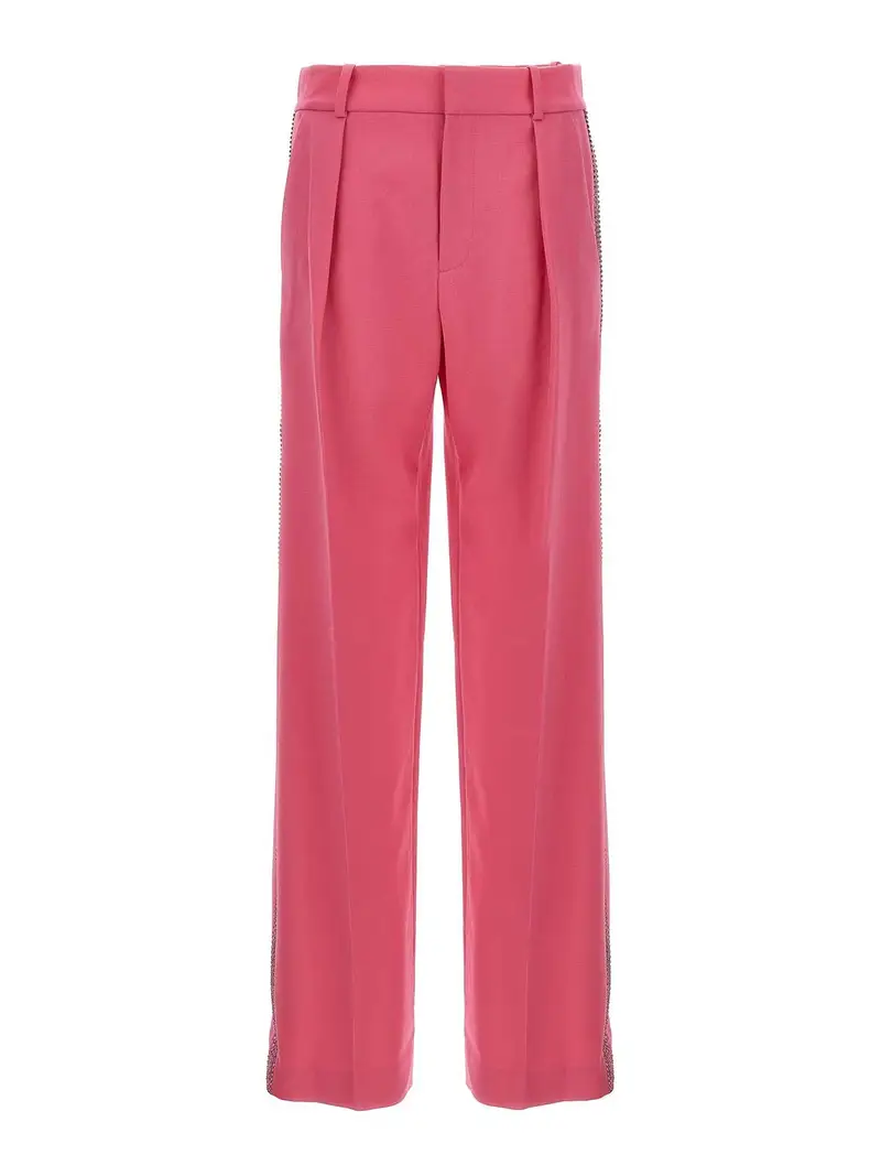 Area pantaloni decorati con cristalli Multicolore