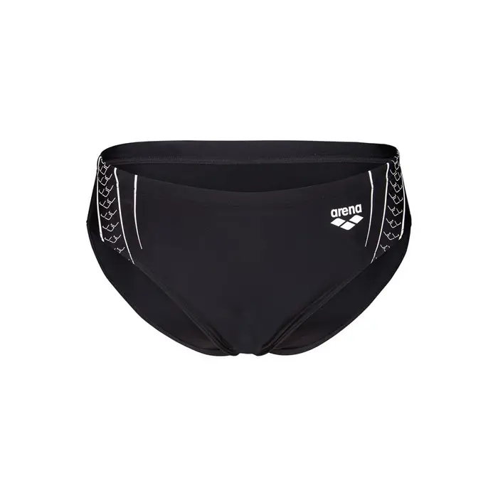 Costume Intero Piscina Slip Double Graphic Briefs Nero Bianco Uomo