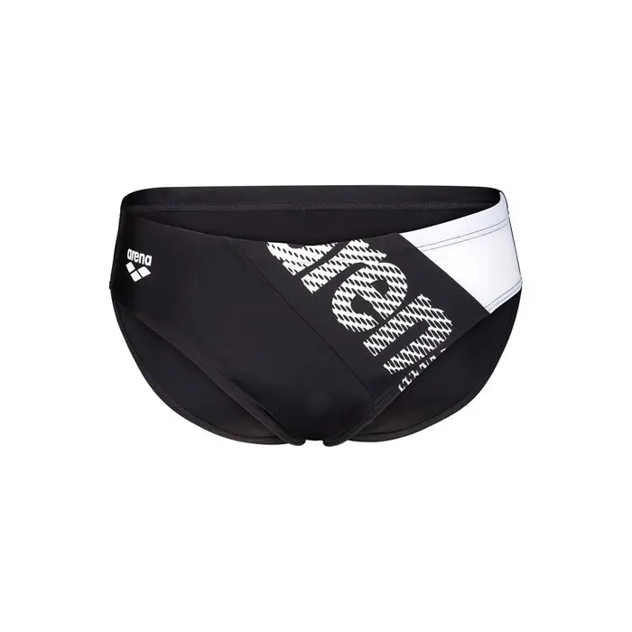 Costume Intero Piscina Slip Stripleflow Nero Bianco Uomo