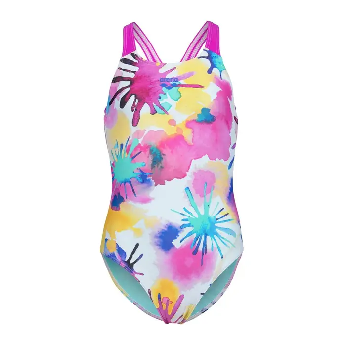 Arena Costume Intero Piscina Spraying Nero Water Bambina