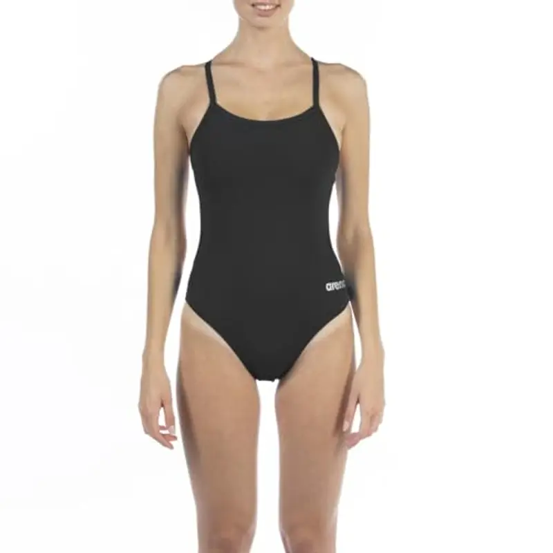 ARENA Women's Challenge Back MaxLife One Piece Athletic Training Swimsuit, Black
