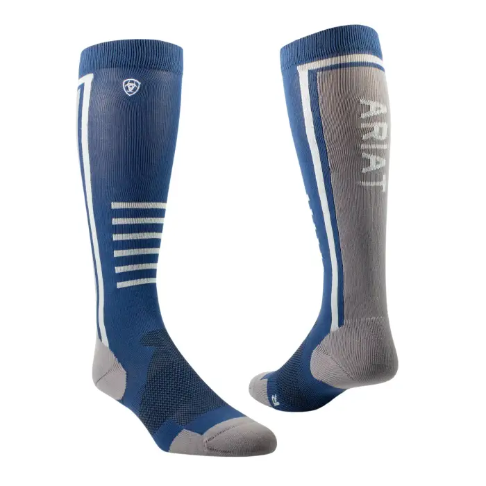 ARIAT Calze da equitazione TEK Slimline Performance Bleu