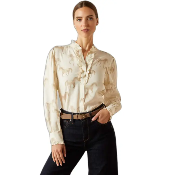 ARIAT Camicetta da donna Cricklade Blanc