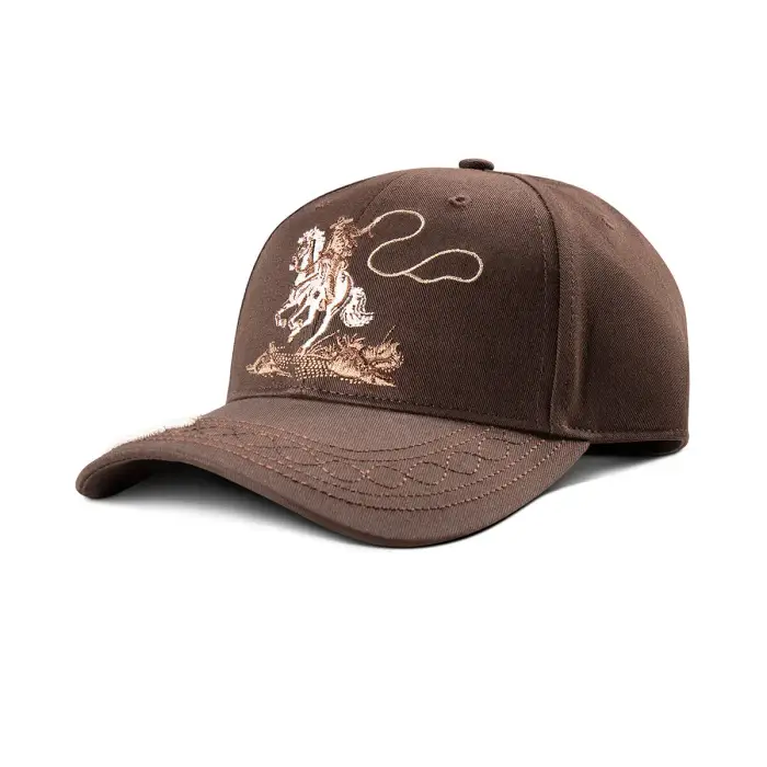 ARIAT Cappello ricamato donna Cowboy Marron