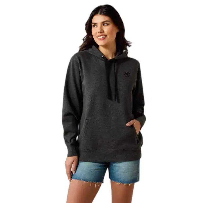 ARIAT Felpa con cappuccio da donna 2 0 Gris