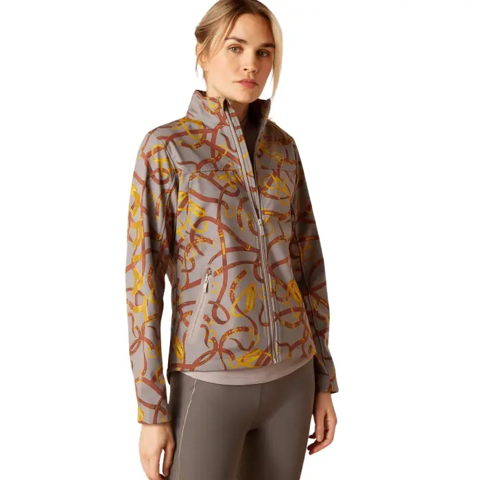 ARIAT Giacca da equitazione da donna New Team Softshell Gris