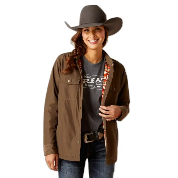ARIAT Giacca impermeabile da donna Dilon Marron