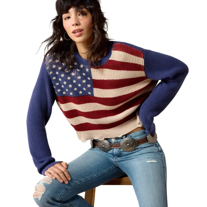 ARIAT Maglione da donna Americana Bleu