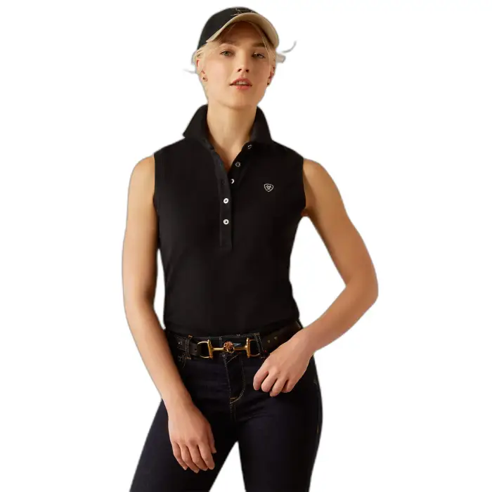 Polo da donna Ariat Prix 3 0 Noir