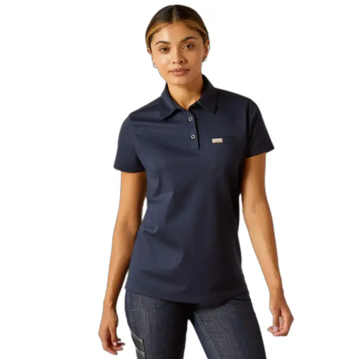 Polo da donna Ariat Rebar Foreman Bleu