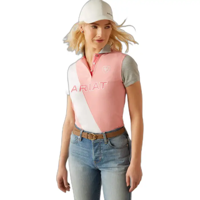 Polo da donna Ariat Taryn Button Rose