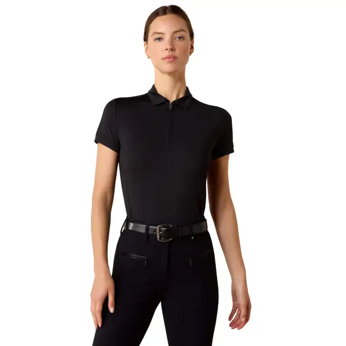 ARIAT Polo da equitazione da donna con 1/4 di cerniera Bandera Noir