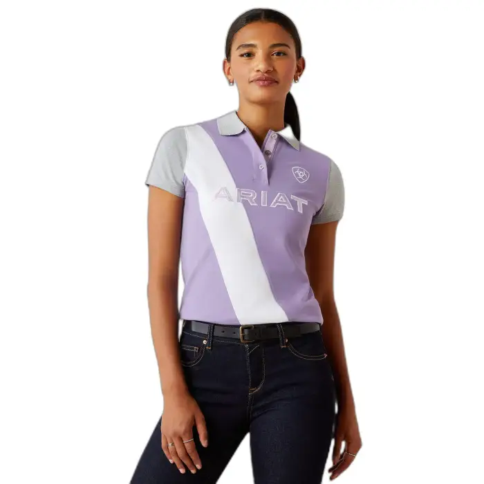 ARIAT Polo equitazione da donna Taryn Button Violet