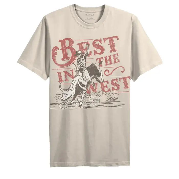 T-shirt da donna Ariat Bull Rider Blanc