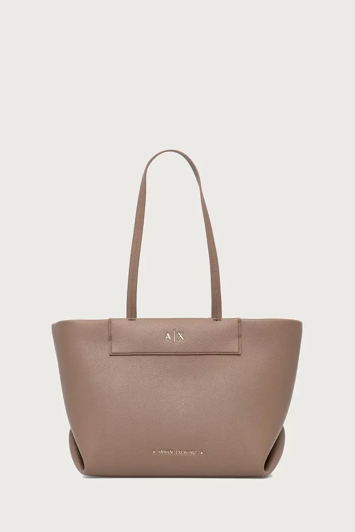 Armani Exchange borsa tote da donna in similpelle Beige
