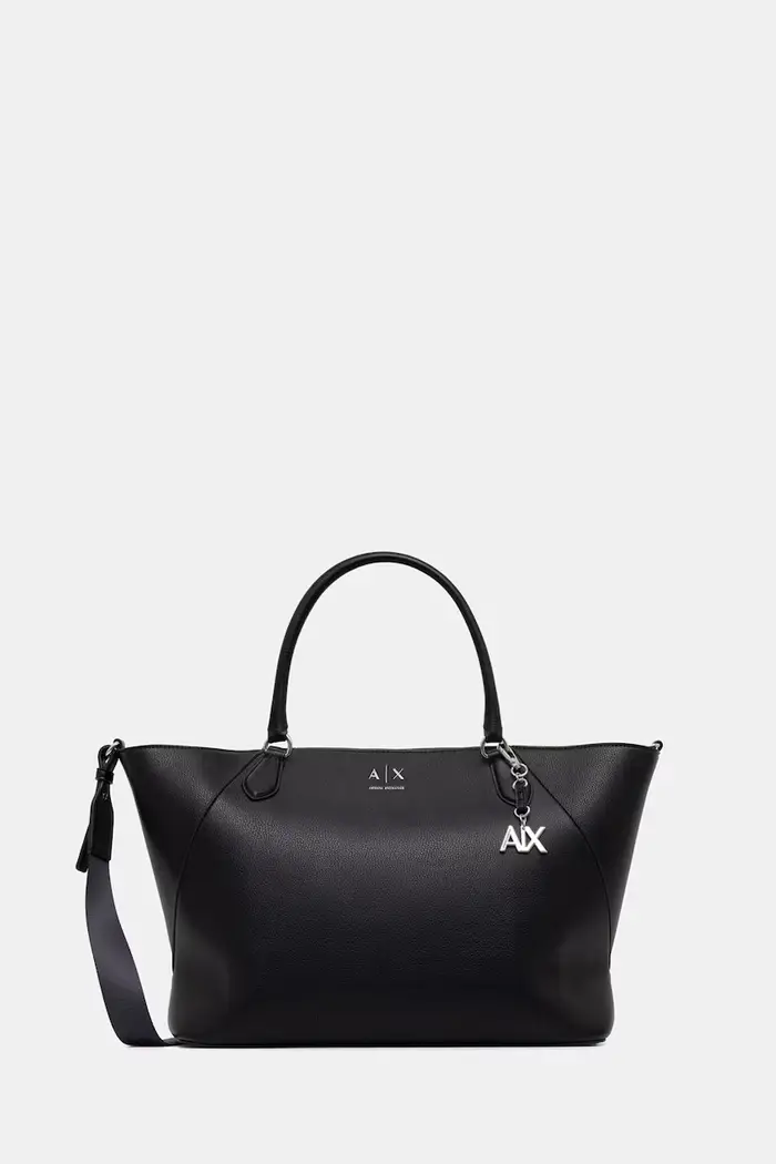 Armani Exchange borsa tote da donna in similpelle Nero