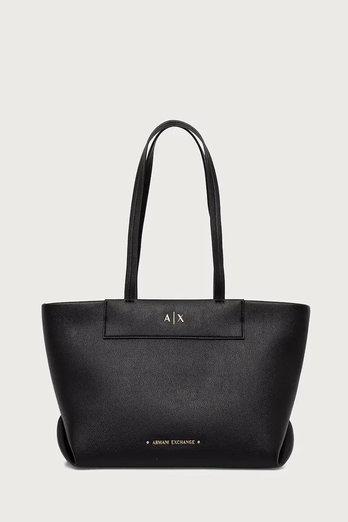 Armani Exchange borsa tote da donna in similpelle Nero