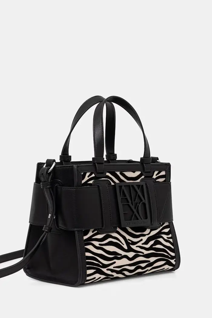 Armani Exchange borsa tote da donna in similpelle Nero