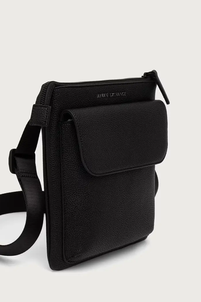 bustina da uomo in similpelle Nero