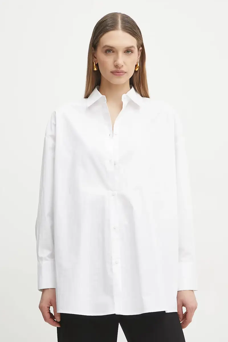 Armani Exchange camicia in cotone donna colore bianco XW000455 AF12812