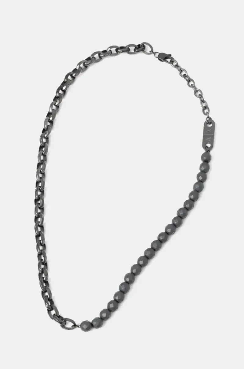 Armani Exchange collana CLASSIC uomo AXG0150060 Nero