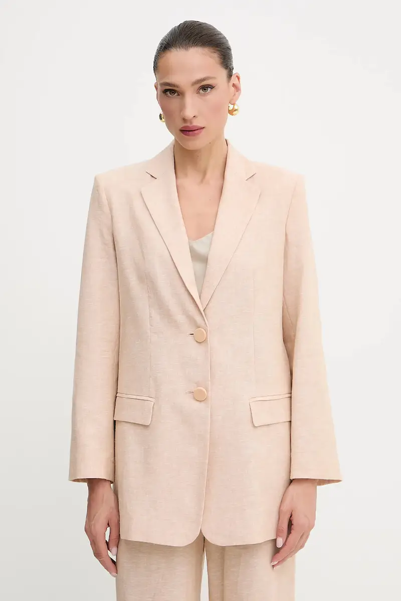 Armani Exchange giacca in lino Beige