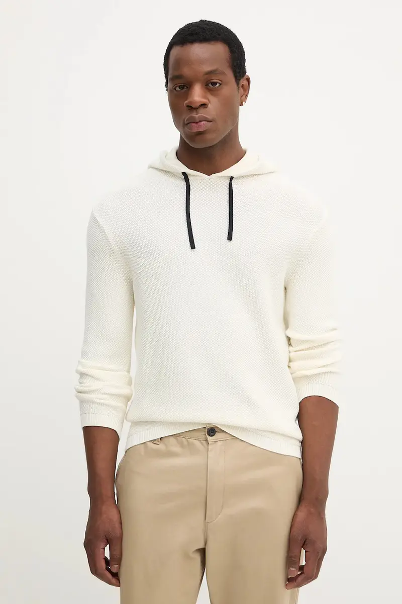 Armani Exchange maglione in cotone Beige
