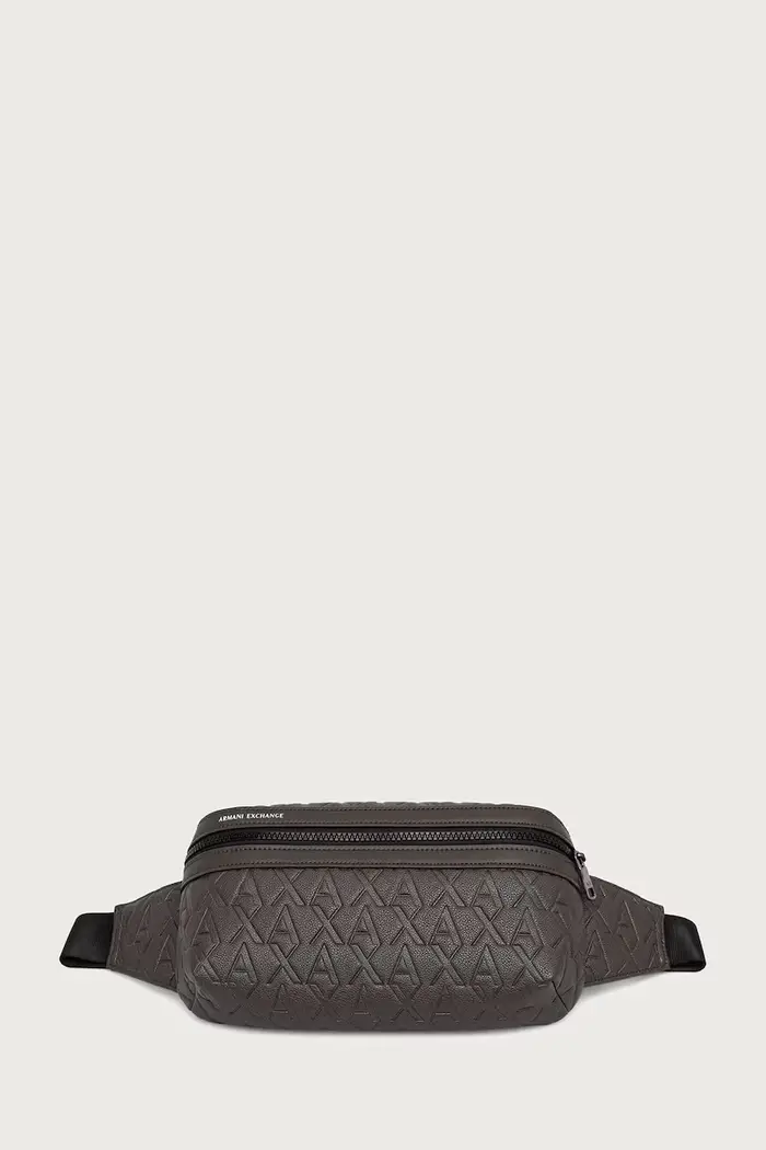 Armani Exchange marsupio da uomo in similpelle Marrone