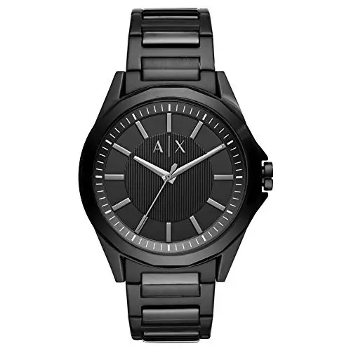 Armani Exchange Orologio per uomo, Movimento al quarzo a tre lancette e cassa da 44 mm con cinturino in acciaio, Grafite