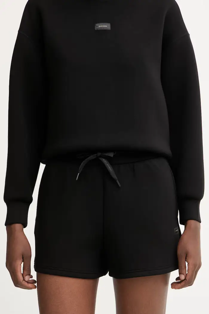 pantaloncini da donna con viscosa Nero