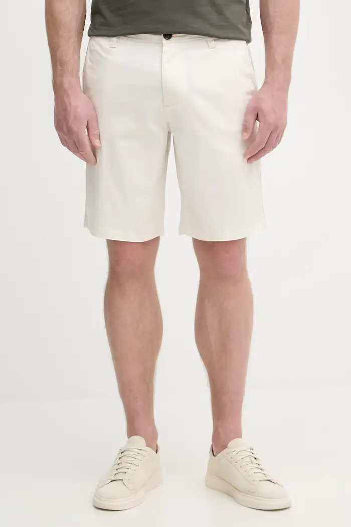 pantaloncini da uomo con cotone Beige