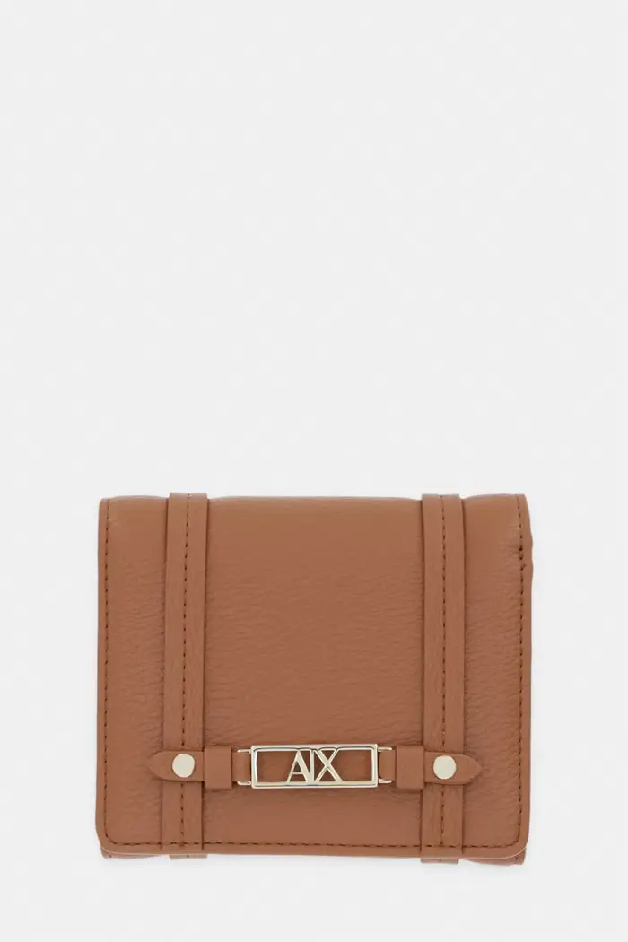 Armani Exchange Portafoglio da donna in similpelle Marrone