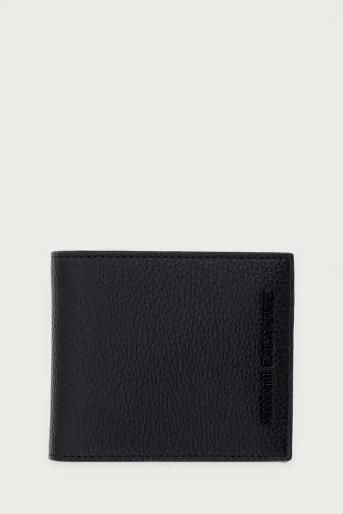 Armani Exchange portafoglio da uomo in similpelle Nero