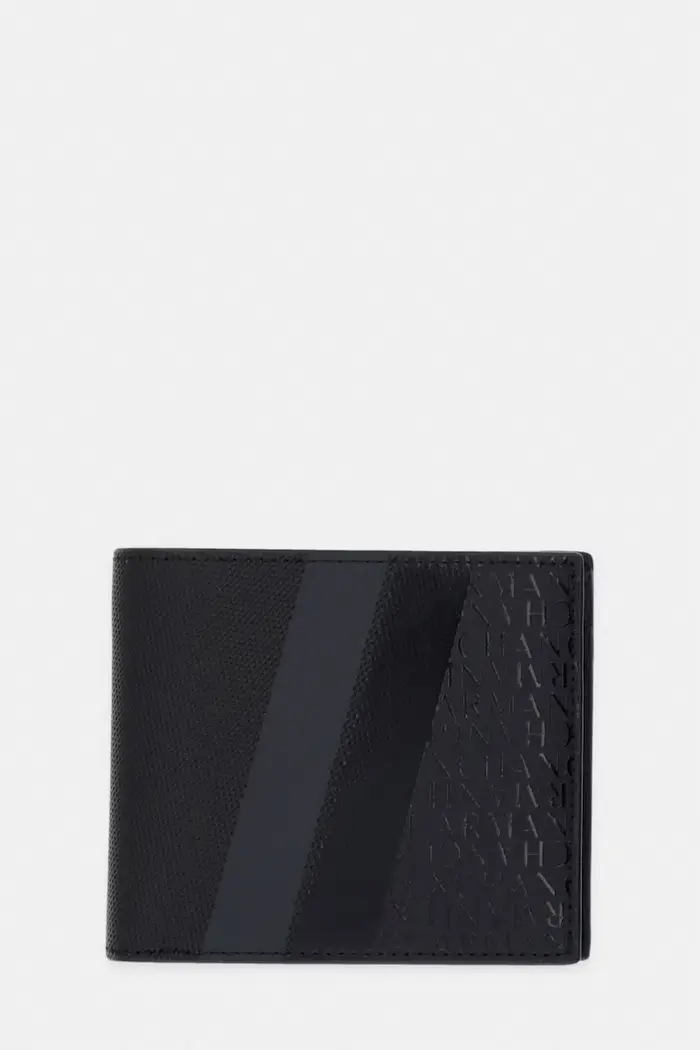 Armani Exchange portafoglio da uomo Nero