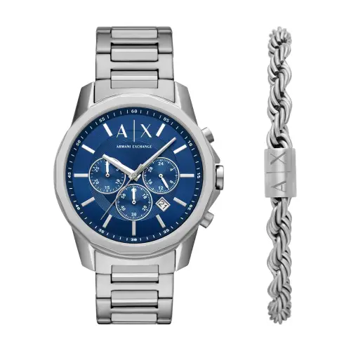 Armani Exchange Set Bracciale Orologio Uomo Banks AX7176SET