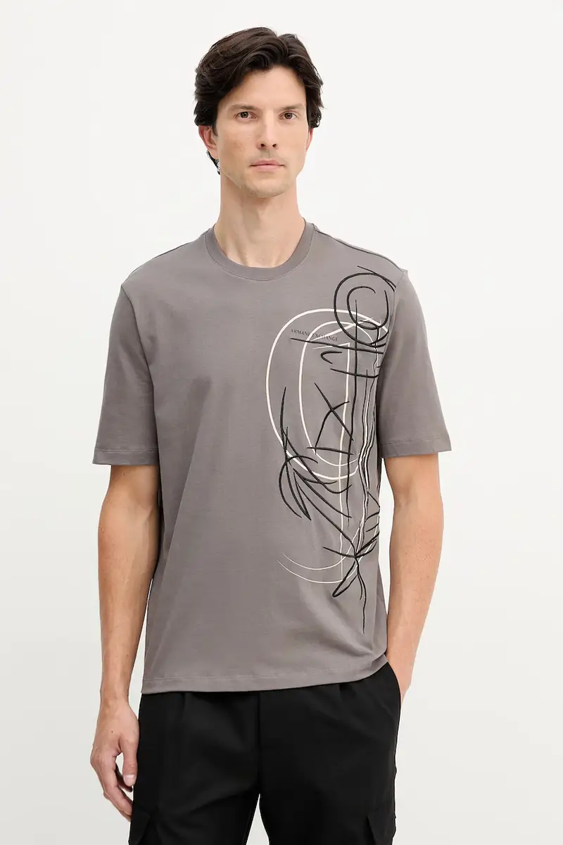Armani Exchange T-shirt Uomo Marrone 3619604