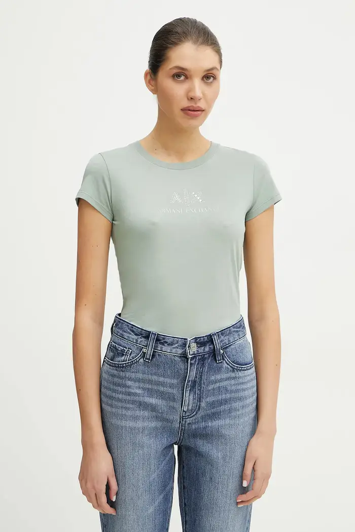 t-shirt in cotone Verde