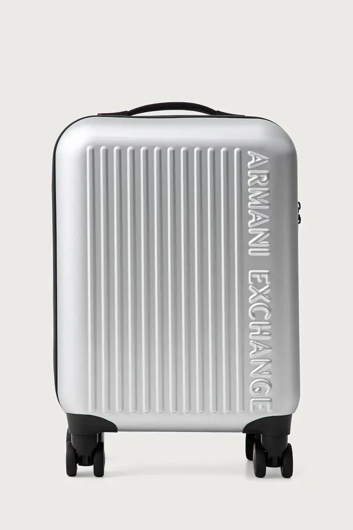Armani Exchange valigia Argento
