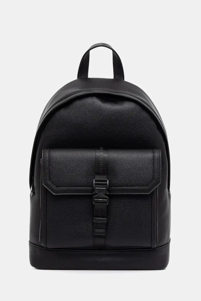 Armani Exchange zaino da uomo in similpelle Nero