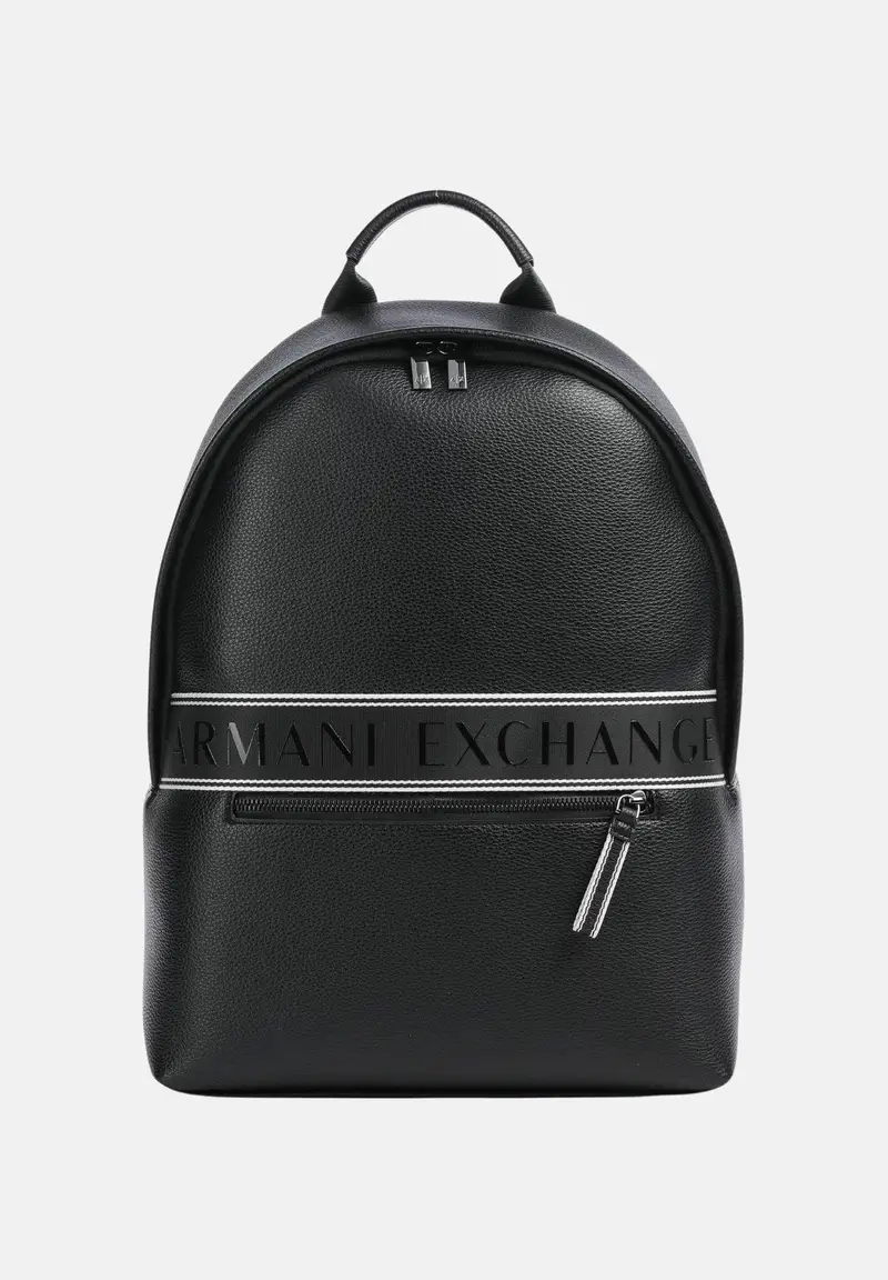 Armani Exchange Zaino nero da uomo con logo
