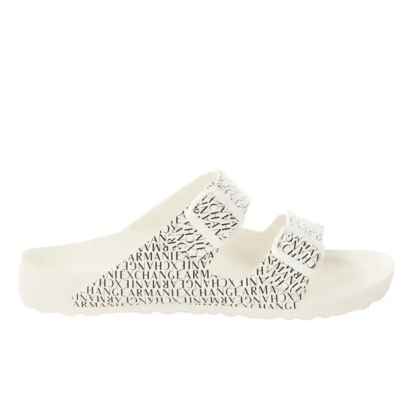 Armani Infradito logo unlimited Blanc