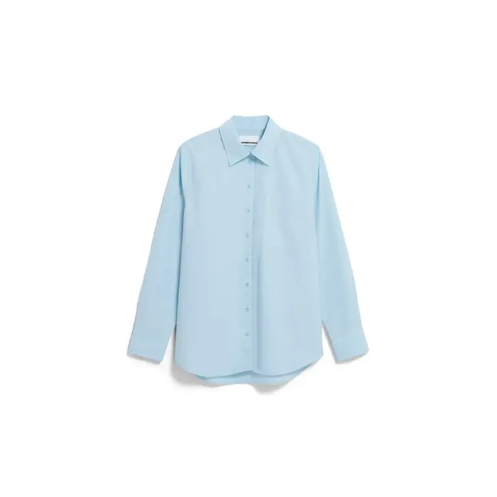 Camicia a maniche lunghe in popeline Armedangels Bleu