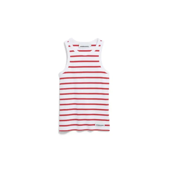 ARMEDANGELS Canottiera da donna Kanitaa Stripes Blanc