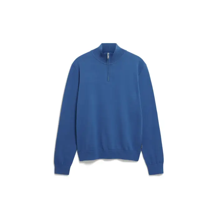 ARMEDANGELS Maglione a mezzo zip Faabes Bleu
