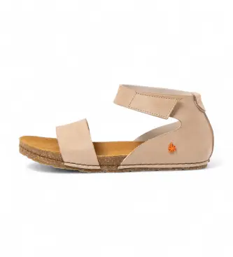 Art per donna 103823ZZ0003_020 Sandali in pelle 0382 Creta beige, Basso, Velcro, Casual
