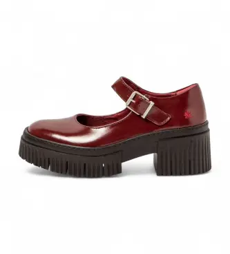 Art per donna 113731367003_008 1373 Scarpe in pelle bordeaux York, 5 a 8cm, Fibbia, Casual, Classico