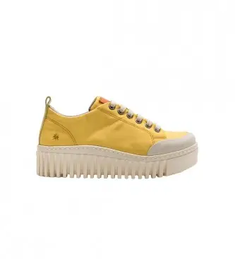 Art per donna 115341124003_024 Sneakers 1534 Brighton gialle, 3 a 5cm, Stringhe, Casual, Giallo
